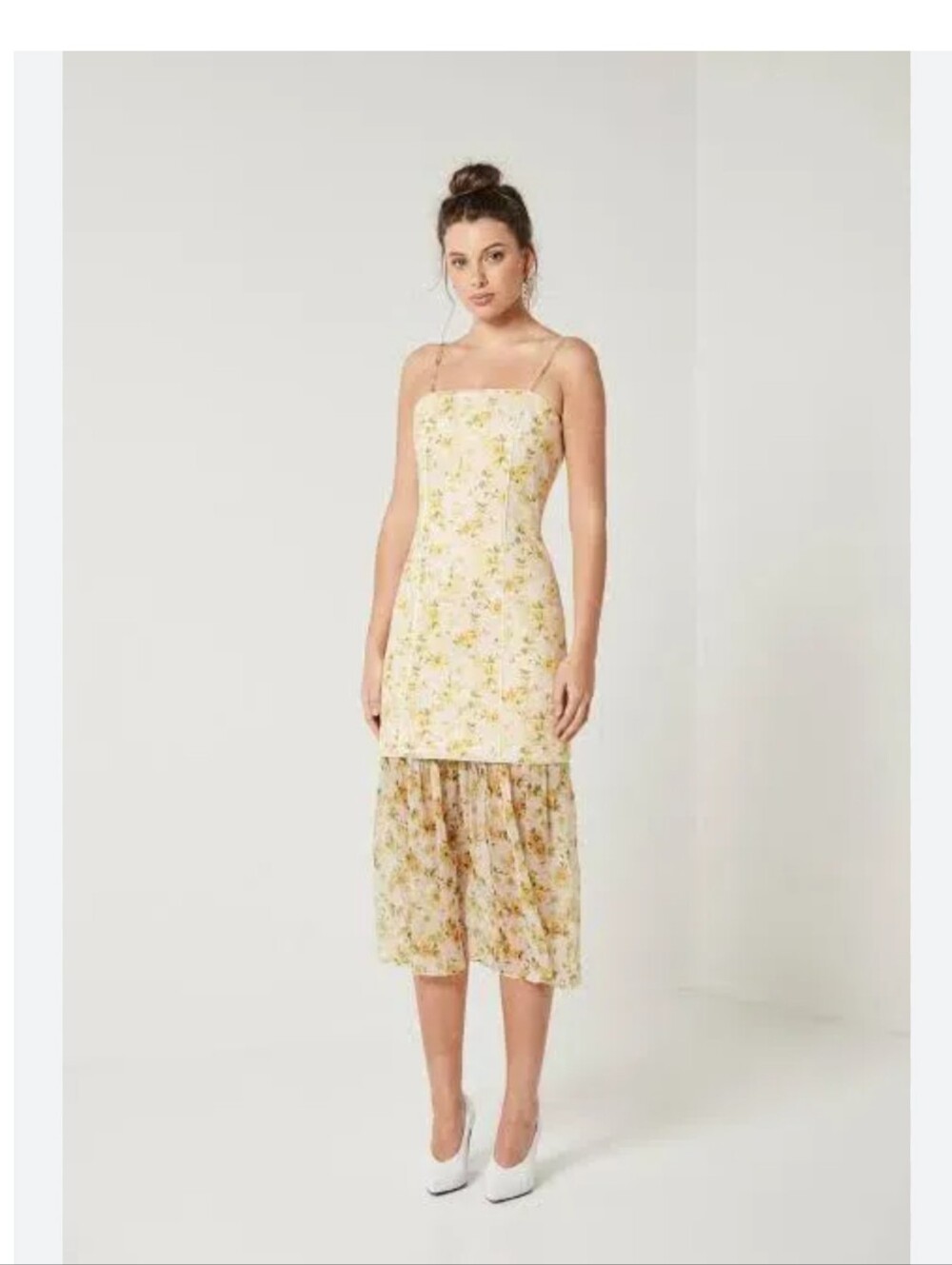Elliatt Wattle Detachable Skirt Dress Yellow Size S